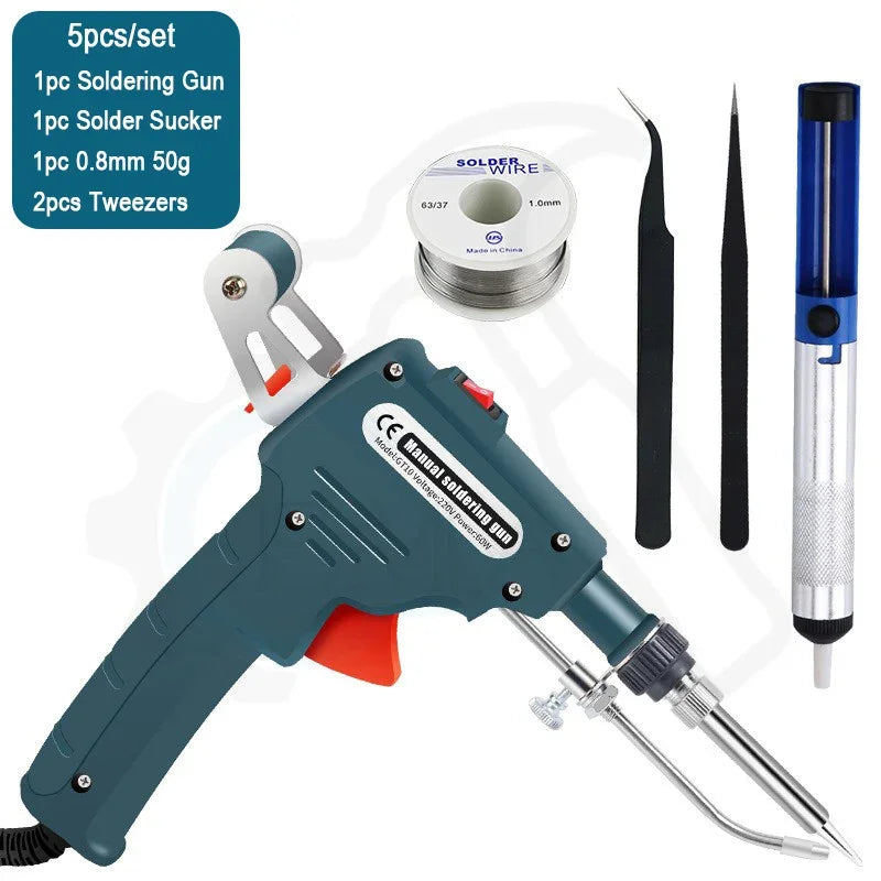 60W Automatic Electric Soldering Iron Tin Gun Hand-Held Internal Heating Automatically Send Tin Gun Welding Heating Repair Tools