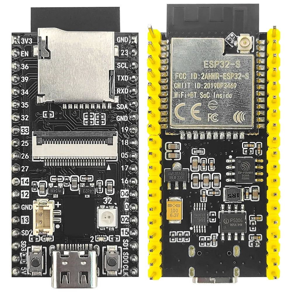 ESP32 CAM Development Board with OV2640 Camera Module TF Slot Battery Port ESP32-S Extend 2.4G Antenna 4MB Flash 8MB PSRAM
