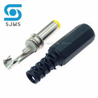 5/10pcs 5.5mm x 2.5mm/ 5.5mm x 2.1mm DC Power Plugs Male Barrel Connectors Black 5.5*2.5 5.5*2.1