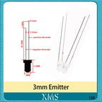 10pairs 3mm 5mm 940nm LEDs Infrared Emitter and IR Receiver Diode Diodes 301A for arduino