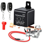 200A  Battery Switch Relay 12V Remote Car Control Battery Disconnect Cut Off Isolator Anti-Theft Dual Remote Control Contactor