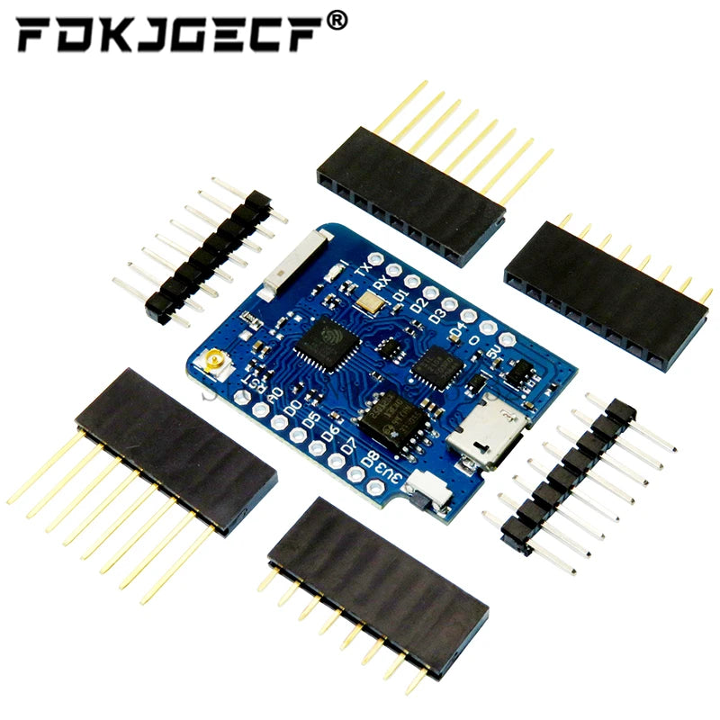 WEMOS D1 Mini Pro 4M 16M Bytes External Antenna Connector NodeMCU Based ESP8266 ESP-8266EX CP2104 WIFI Development Board Micro
