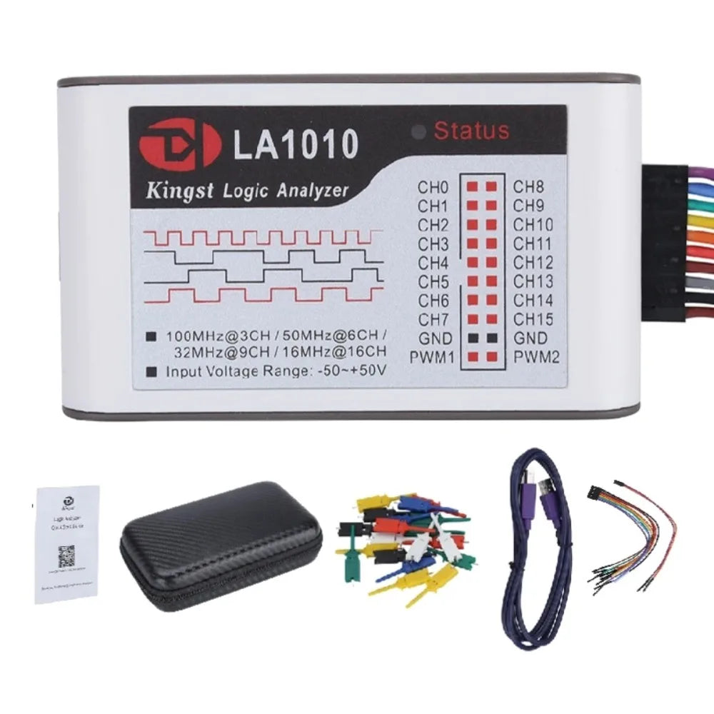 VoltSNew Kingst LA1010 LA2016 16CH USB Logic Analyzer MCU ARM FPGA Debug Tool English Software