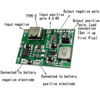 10pcs/TP4056 3.7V 4.2V 9V 5V 2A Adjustable Step Up Module 18650 Lithium Li-ion Battery Charging Discharge Power Board DIY Kit