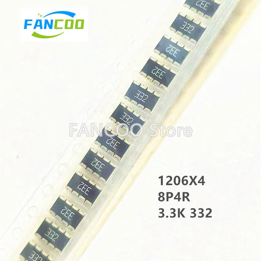 100pcs 1206x4 1206 1206*4 8P4R Original new 1k 10k 47k 473 2K 202 2.2k 2k2 222 100k 104 103 res network SMD 33k 333 102 4.7K 472
