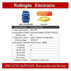 Industrial I/O Networking Module AI/AO/DI/DO 4-20mA 0-20mA, RJ45 RS485 Modbus TCP/RTU Gateway with OLED Display, DC 8-28V Powere