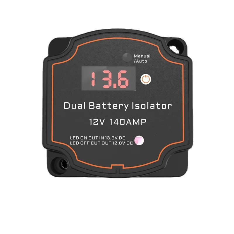 New Design Digital  Display Dual Battery Isolator 12V 140A Voltage Sensitive Intelligent Split Charge Relay VSR For Camper Car