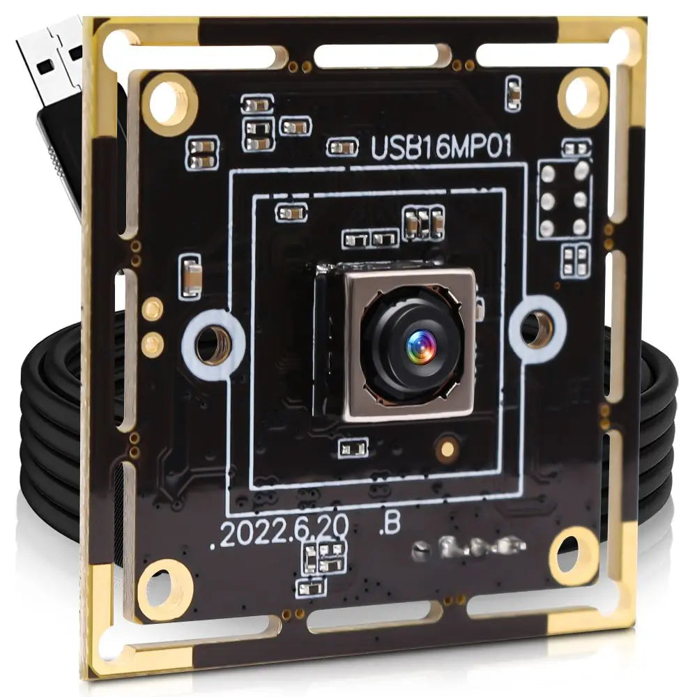 ELP Autofocus USB Camera 16MP Ultra HD Webcam IMX298 Sensor Mini Camera with 68 degree No Distortion Lens