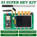 ESP32 S3 Development Board Kit N16R8 BT Wifi Module ATGM336H 4 Relay Wireless LoRa SX1276 GPS Location with 3.2 Inch Display