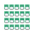 10 Pcs Female Connector USB Type C Breakout Board with PCB Converter Board for Data Line Wire Cable Transfer