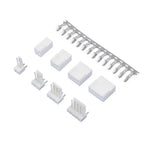10Sets KF2510 Connector 2.54mm Straight / Curved Pin Header 2/3/4/5/6/7/8/9/10P ( Plug Male + Female + Terminal ) Kit
