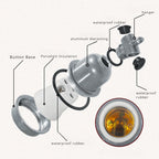 E27 E40 Tee Lamp Holder Dust/Waterproof Porcelain Livestock Veterinary Farm High Temperature Resist Aluminum LED Light Socket