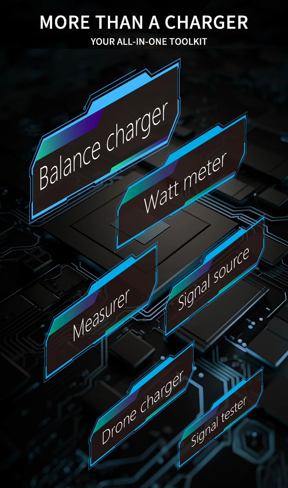 ToolkitRC M8P Intelligent Charger 1-8S 600W 20A Remote Control Car Aviation Model Aircraft Lithium Battery FPV Fast Charging