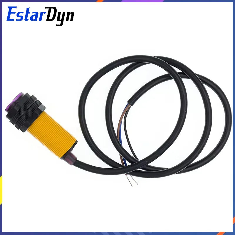 Estardyn E18-D80NK Infrared Obstacle Avoidance Photoelectric Sensor Proximity Switch 3-80cm Detection Range Adjustable