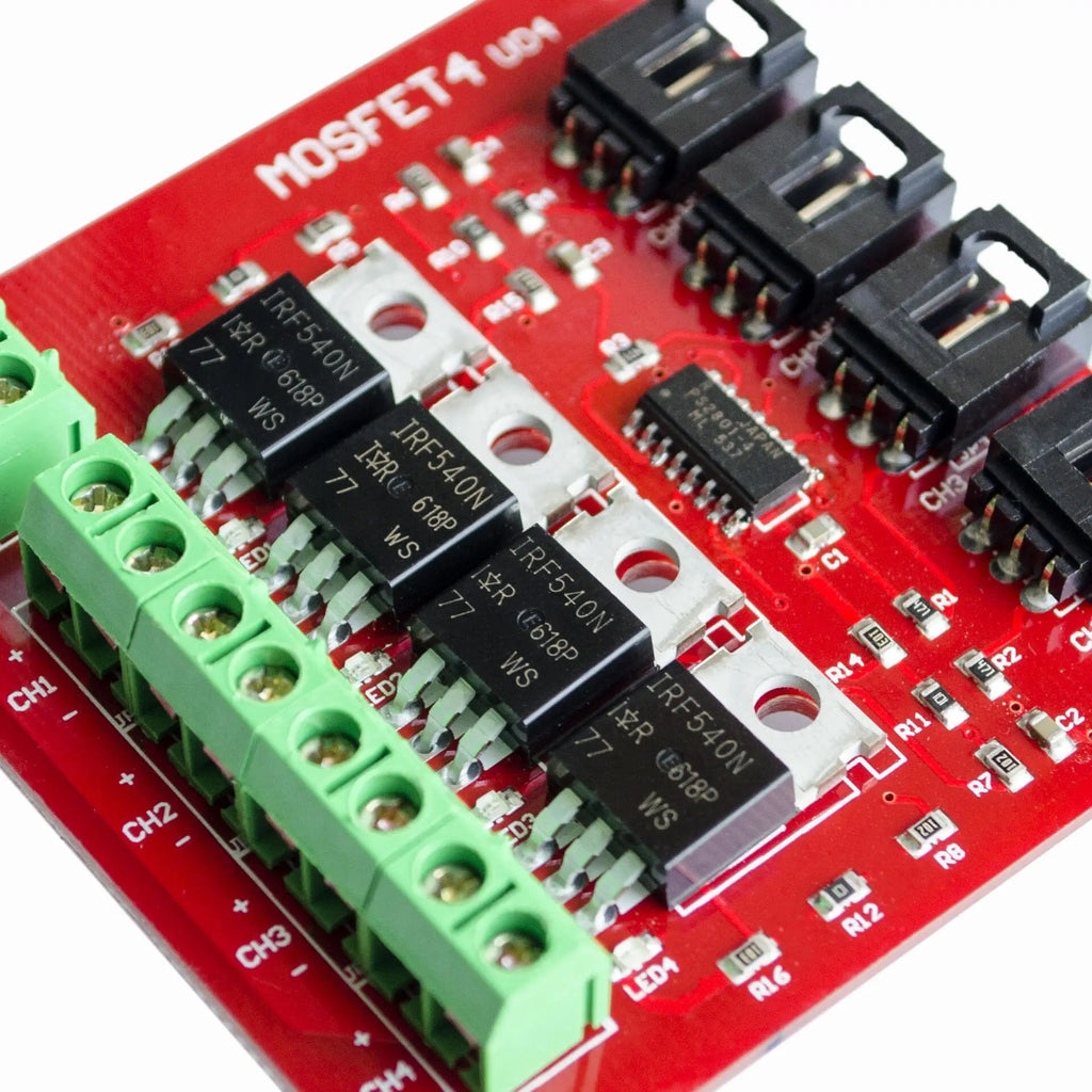 Isolated Power MOSFET Switch 4 Channel IRF540 Electronic Bricks Module