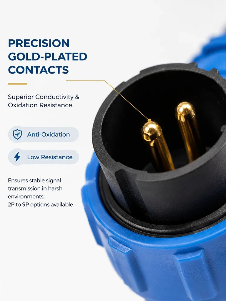 SP13 Waterproof Aviation Connector IP68 Cable to Cable In-line Plug Socket 2 3 4 5 6 7 9 Pin Circular Connector Adapter Kit