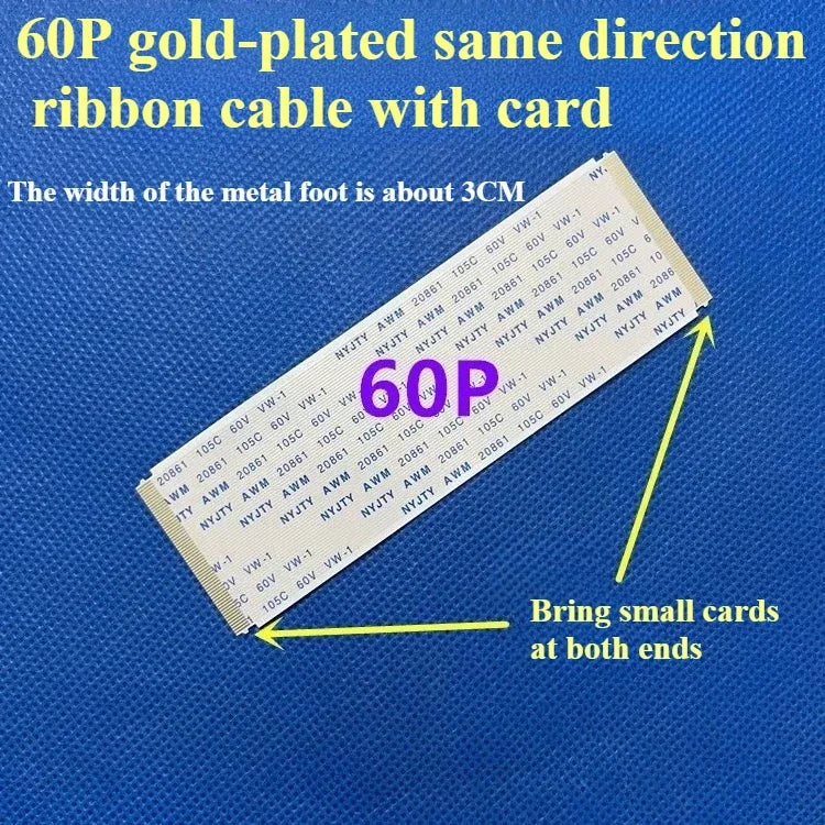 1PCS AWM 20706/20861 Flexible Flat Cable, Gold-Plated FFC FPC 0.5mm Pitch 40-96Pin 105C 60V VW-1 Ribbon Cable