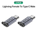 USB C To Lighning Adapter USB C Cable To IOS Fast Charging Connector Lighning Male to Type C Female Converter For iPhone