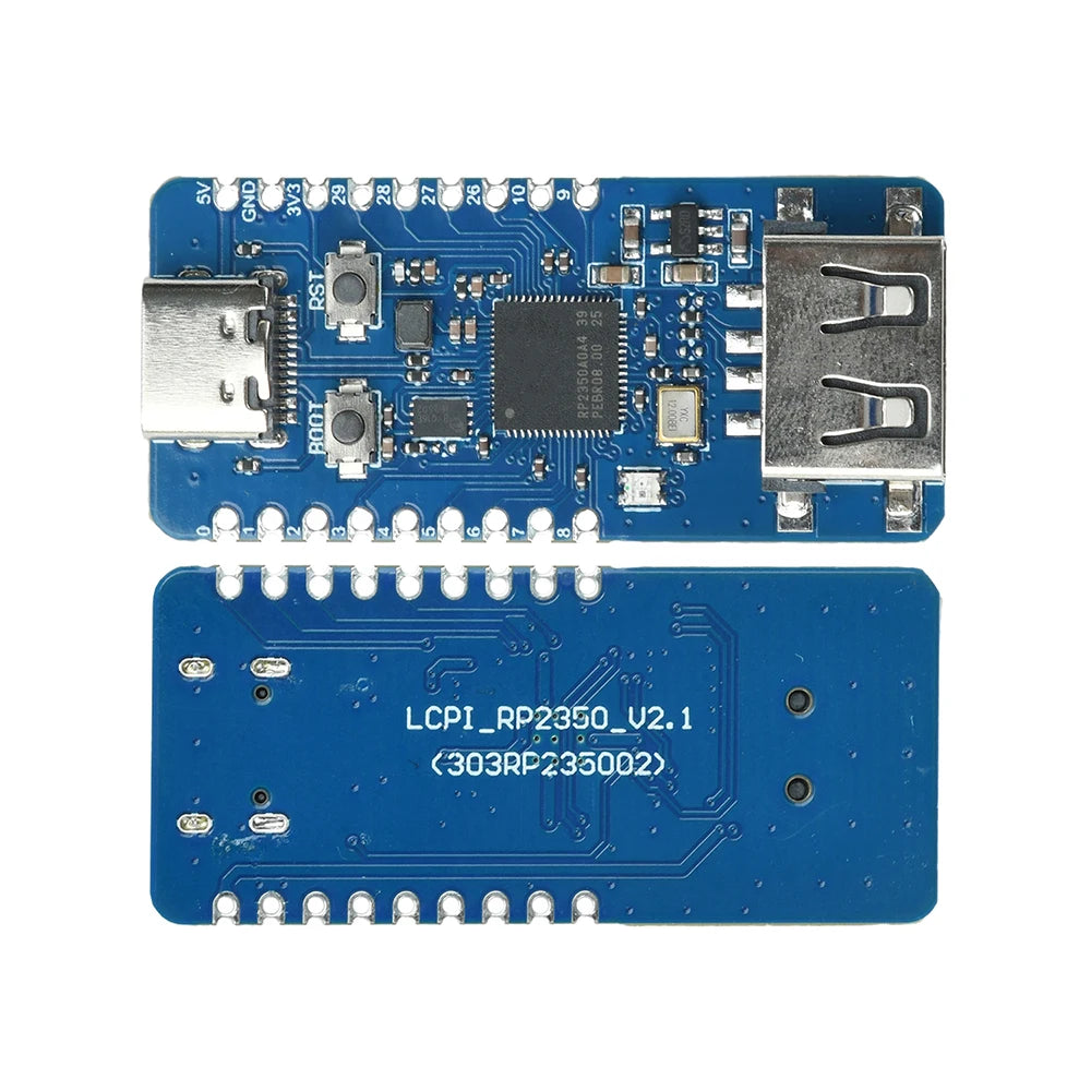 RP2350-USB-A Expansion Development Board Microcontroller Processor for Raspberry Pi Pico 2 Development Board with Type-C Port