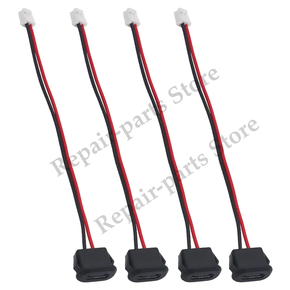 3Pcs Type C Connector Type-C With Card Buckle Female 5A High Current Fast Charging Jack Port USB-C Charger Plug Socket 6pin USB
