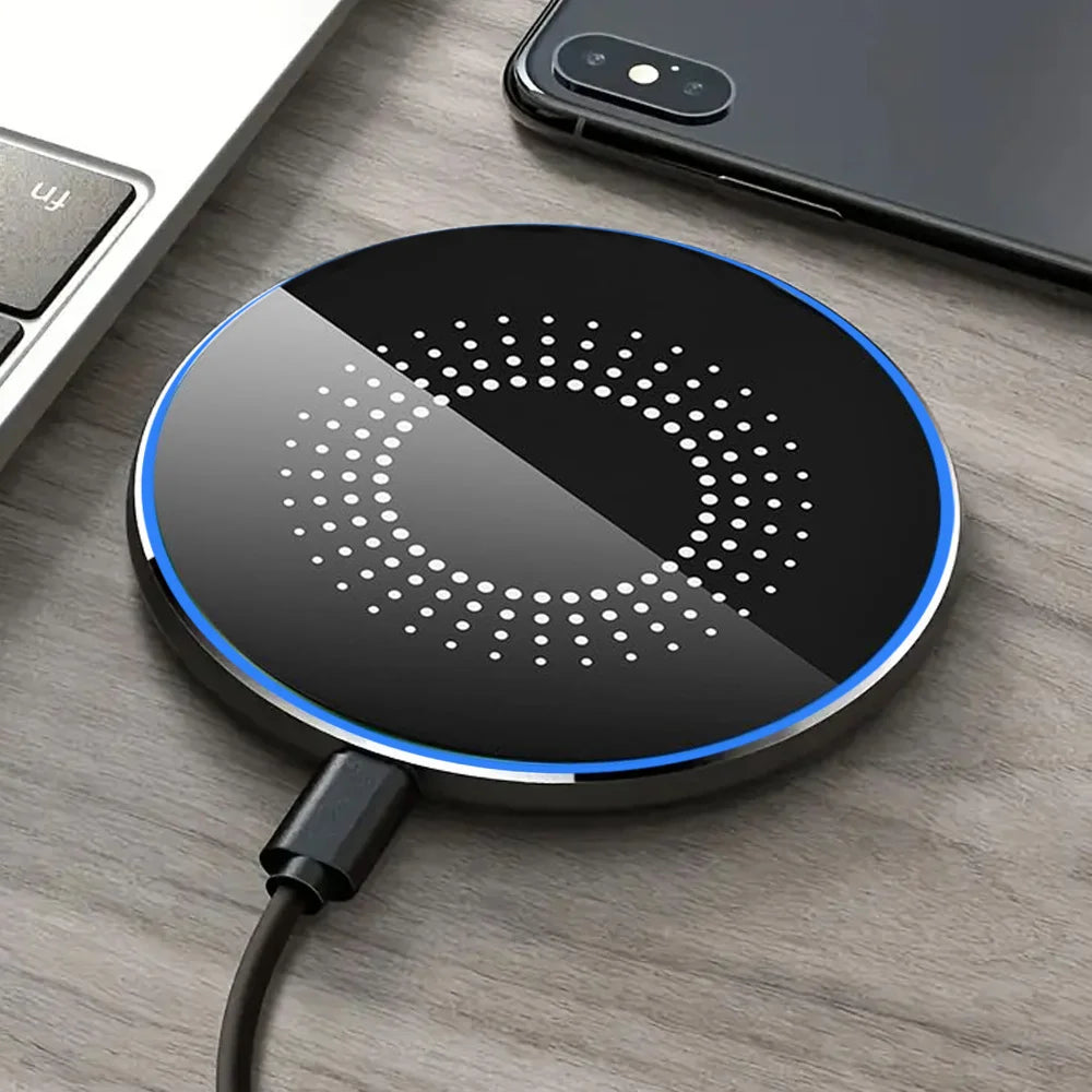 Upgraded Fast Wireless Charging Station for Samsung, Xiaomi, Huawei; 30W Wireless Charger Pad for iPhone 17- 12 Pro, XS Max