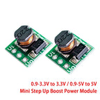 5pcs DC-DC 0.9-3.3V to 3.3V 500mA 0.9-5V to 5V Mini Step Up Boost Power DC to DC For Arduino Voltage Converter Module