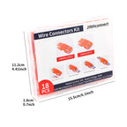 JINH CMK64 Series 18Pcs Mini Quick Connector Universal Compact Push-in Terminal Block Standard Solid Flexible Wires
