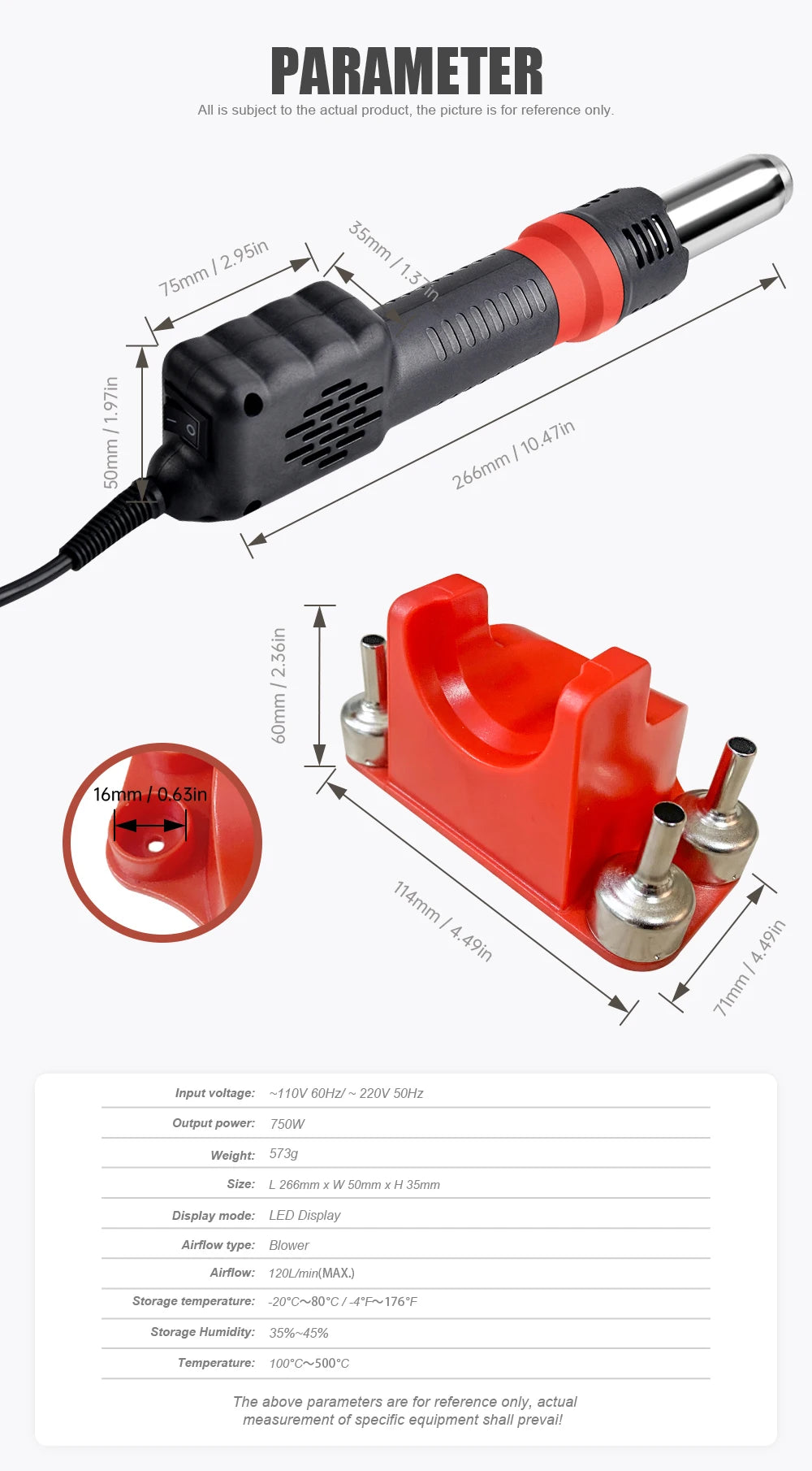 JCD 8208 Heat Gun Micro Soldering Station 750W Soldering Hot Air Gun LCD Digital Hair Dryer For BGA IC Welding Repair Tools
