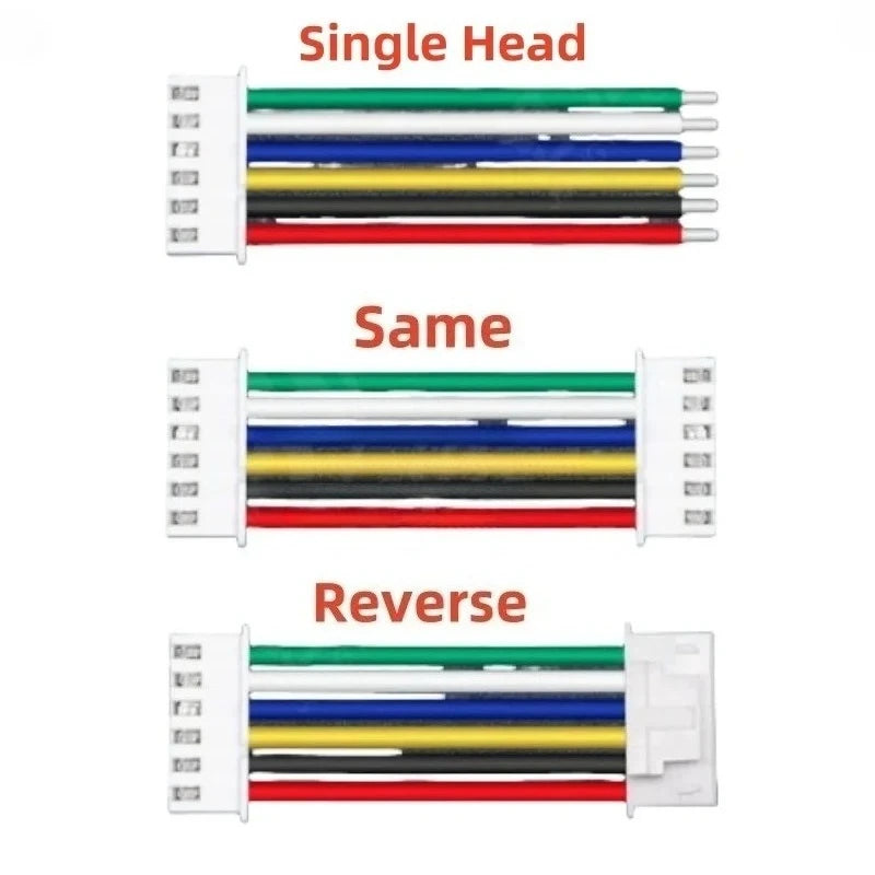 XHD2.54mm 26AWG spacing single row plug terminal wire electronic connection wire single head 1X2P/3P/4P/5P/6PinLenght10/20/30cm