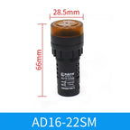 16mm/22mm AD16-22SM 12V 24V 110V 220V 380V Flash Signal Light Red LED Active Buzzer Beep Alarm Indicator Red Green Yellow Black