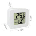 LCD Digital Clock Thermometer Hygrometer Sensor Gauge Weather Station Digital Home Indoor Temperature Humidity Meter Desk Clock