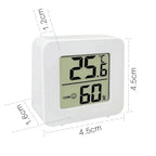 LCD Digital Clock Thermometer Hygrometer Sensor Gauge Weather Station Digital Home Indoor Temperature Humidity Meter Desk Clock