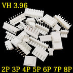 20/50Pcs VH3.96 2/3/4/5/6/7/8 Pin Male Female Pin Header Housing Plug Connector Straight/Curved Needle VH 3.96mm Connectors