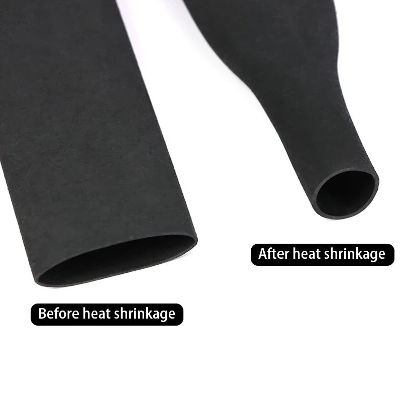 1.6m New Non Slip Heat Shrink Tube Solid Color 18mm ~ 40mm Waterproof Cover Bicycle Handle Protector Anti Skid Fishing Rod Wrap