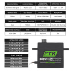 PTK servo Metal gear 20Kg 30Kg 35Kg 40Kg High speed servo Digital servo fixed wing servo 1/8 1/10 RC car programmable servo