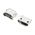 10PCS Micro USB 5pin 5.9mm DIP2 B Type With Curling/Flat Mouth Without Curling Side Female Connector For Mobile Phone Mini USB