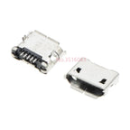 10PCS Micro USB 5pin 5.9mm DIP2 B Type With Curling/Flat Mouth Without Curling Side Female Connector For Mobile Phone Mini USB