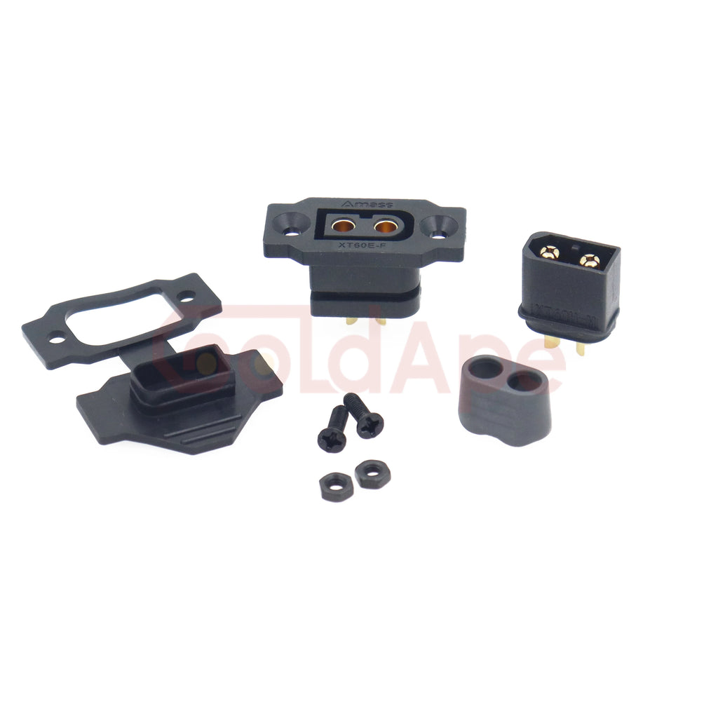 Quick Charge AMASS XT60E-F Model Airplane Battery Gold-plated 30A High Current Female Mountable Plug XT60 Connector