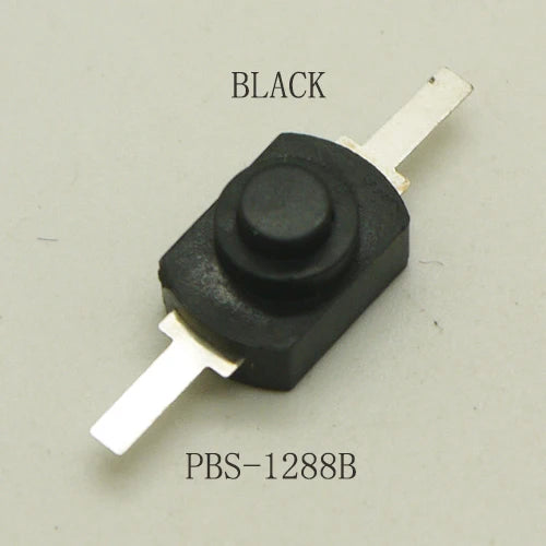 10PCS Flashlight Button 5V 1A Power ON-OFF Latching Press Locking PBS Button 12mm*8mm (12mmx8mm)  DC 30V 1A Plastic Button