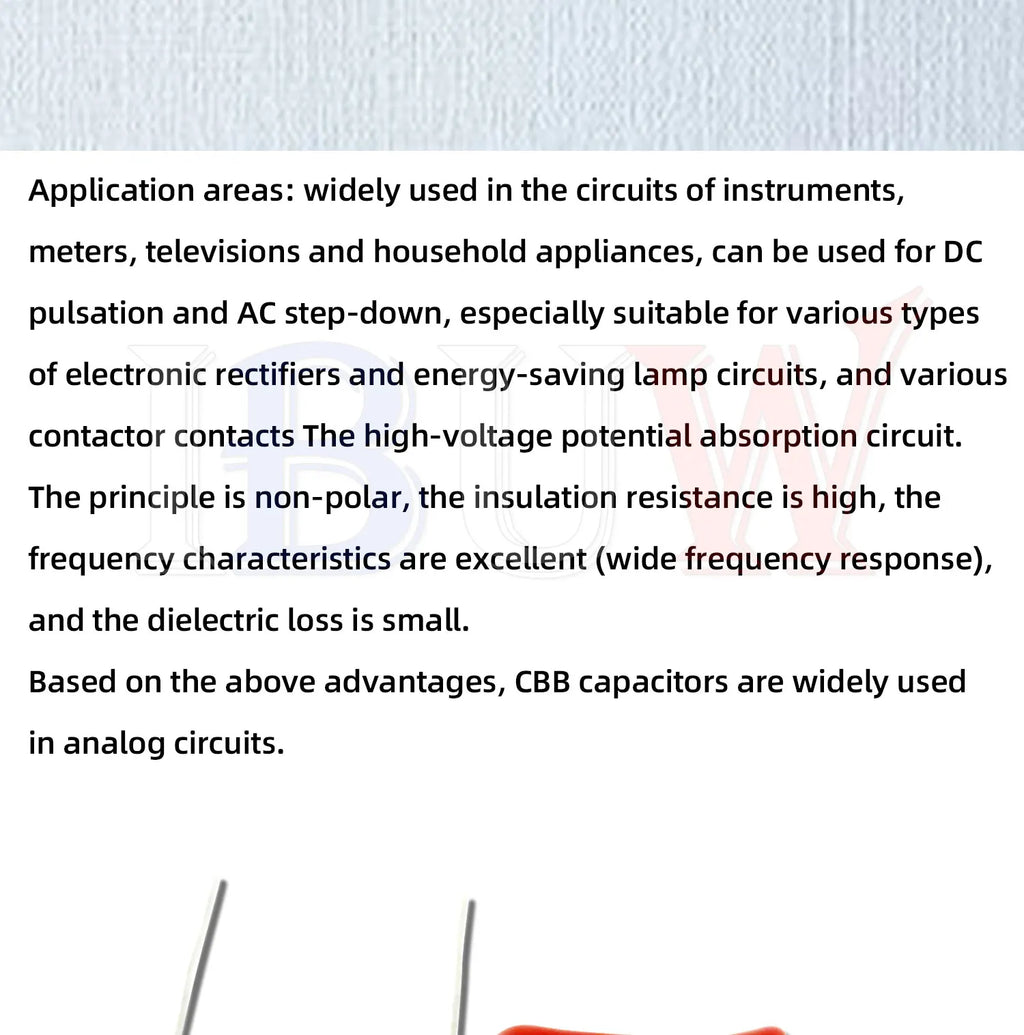 10PCS 63V 100V 250V 400V 630V CBB  Polypropylene film capacitor 100PF 220PF 470PF 10NF 1UF 22NF 100NF 220NF 330NF 470NF 680NF
