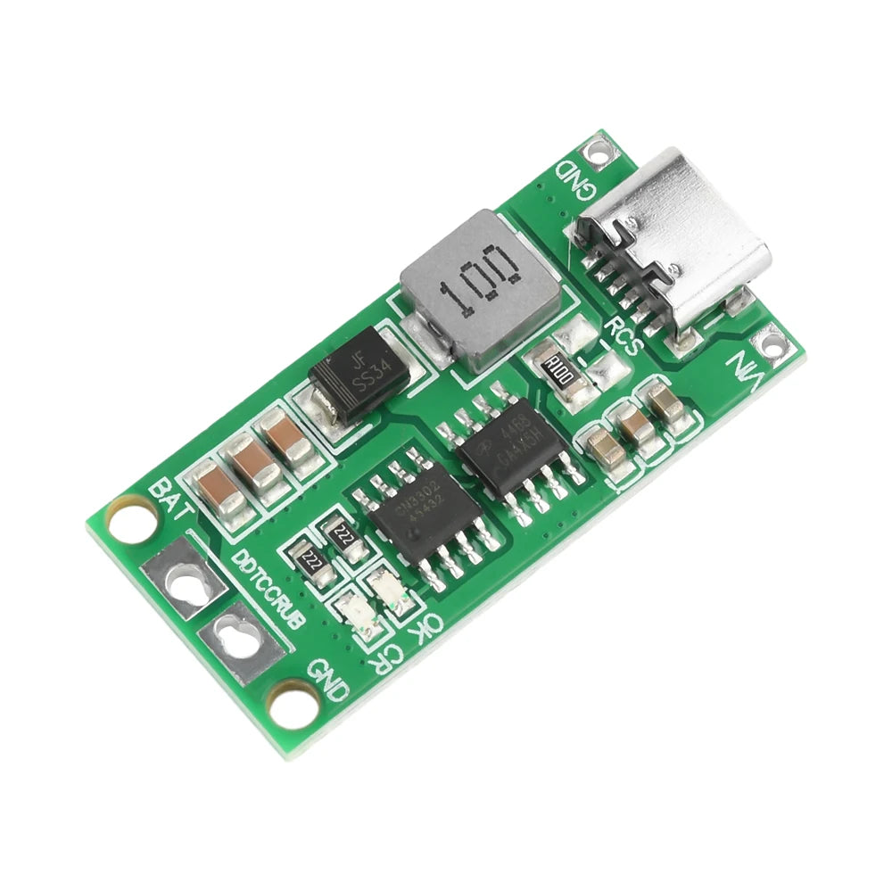 Type-C BMS 2S 3S 4S 1A 2A 4A 18650 Lithium Battery Charger Board Step-up Boost Module Li-Po Polymer Li-Ion Charger 8.4V 12.6V
