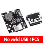 Type-C USB 5V 2A Boost Converter Step-Up Power Module Lithium Battery Charging Protection Board  LED Display USB For DIY Charger