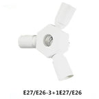 1pc E27-4E27 7E27 E26CFL LED Lamp Base Light Socket Splitter Extender Universal 250V2A Medium Edison Screw Lamp Holder Adapter