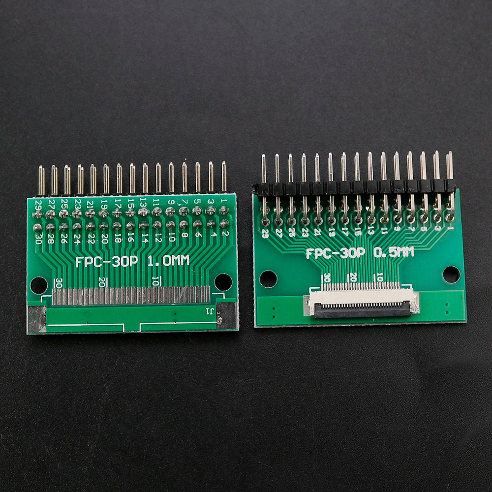 1PC FPC/FFC Adapter Board 0.5mm To 2.54mm Connector Double Row Straight Needle 4/6/8/10/12/14/15/16/18/20/22/24/26/30/34/36 Pin