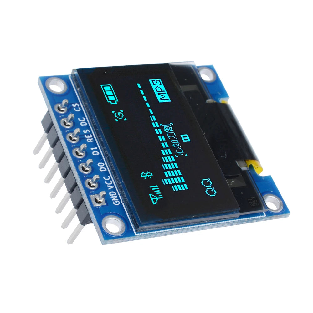 2PCS/lot 0.96 Inch OLED Display Module SSD1306 128x64 Resolution Low Power Consumption I2C Interface for DIY Projects