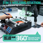 YIHUA 853AAA 1200W Preheating Station PCB Preheater Soldering Station BGA Rework Station Soldering Iron Heat Gun Welding Station