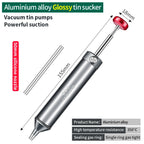 LUXIANZI Powerful Desoldering Pump Aluminum Suction Tin Gun Vacuum Soldering Iron Desolder Solder Sucker Pen Removal Hand Tools