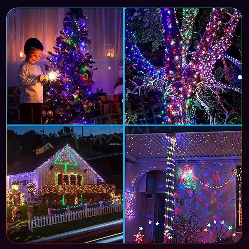 USB 5V Smart RGB-IC Fairy Light String Christmas Lights Decorations Lamp Garland WS2812 Bluetooth APP&Remote Control Addressable