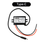 DC 8-58V 12V 24V 48V to 5V 3A DC DC Step Down Converter 15W Type-C Micro USB Buck Power Supply Module