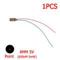 1-10pcs Laser Pointer Diode 650nm 5mW RED Dot Laser Diodes Module 5V Pointer Sight Copper Head Industrial Class